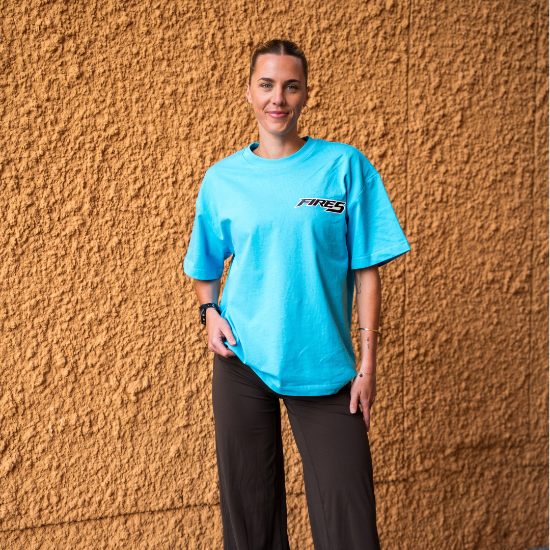 FIRE 5 O/S T-SHIRT - TEAL