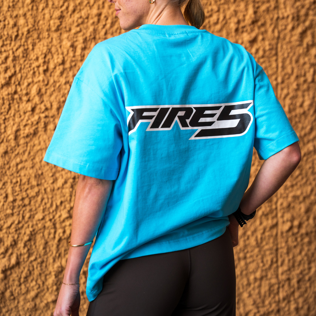 FIRE 5 O/S T-SHIRT - TEAL
