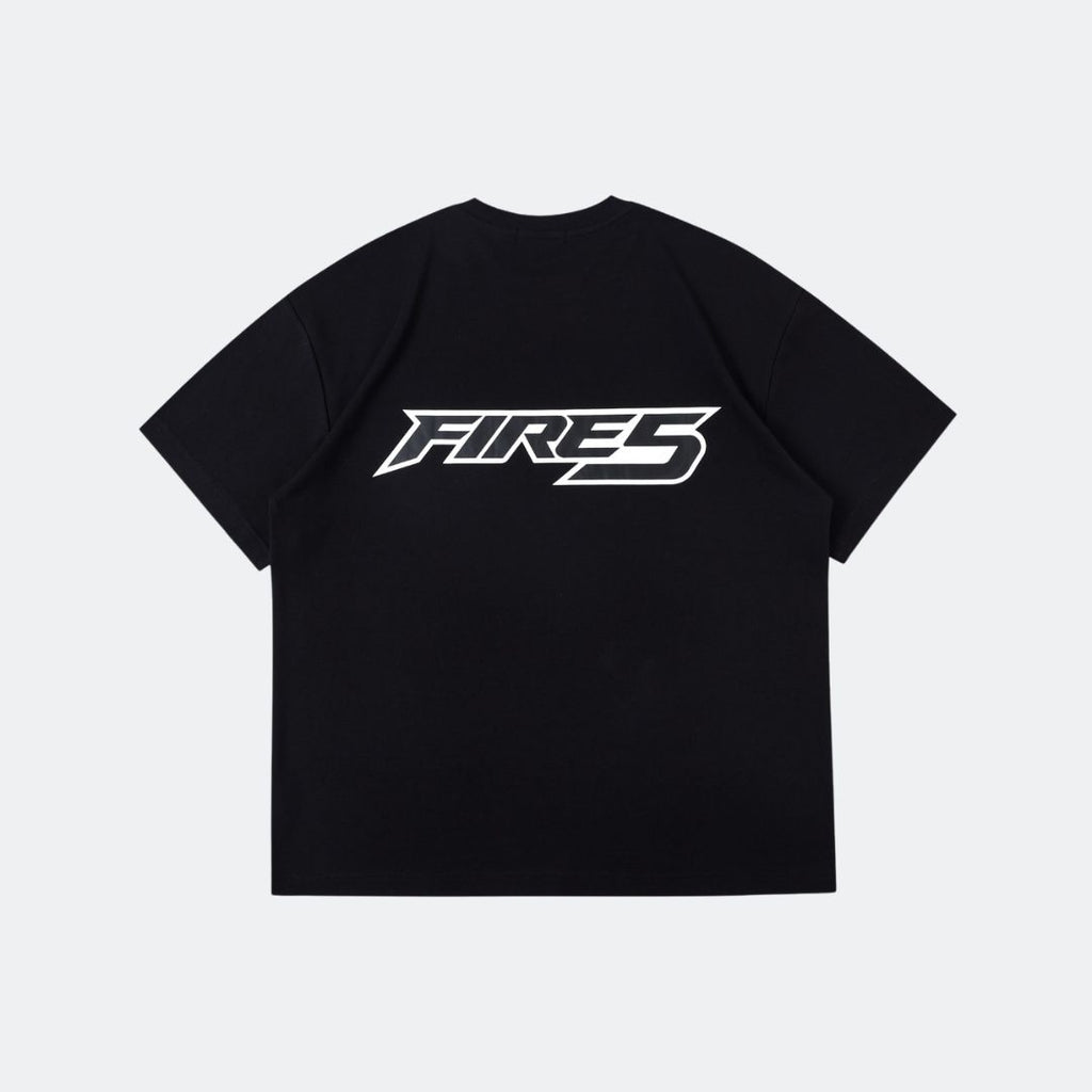 FIRE 5 O/S T-SHIRT - BLACK