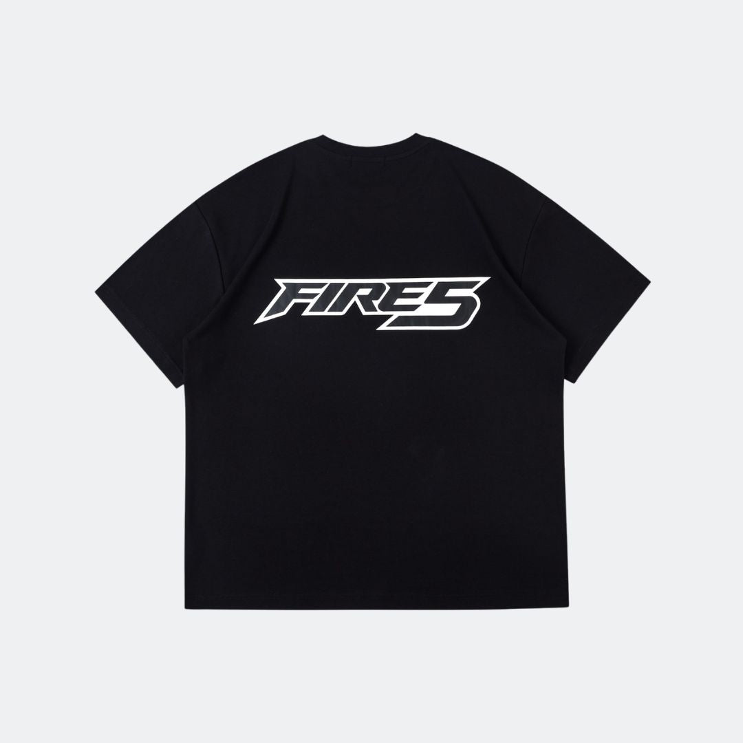 FIRE 5 O/S T-SHIRT - BLACK